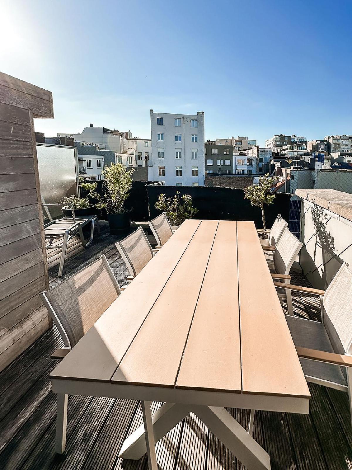 Modern Appartement Centrum Oostende Met Enorm Dakterras Esterno foto